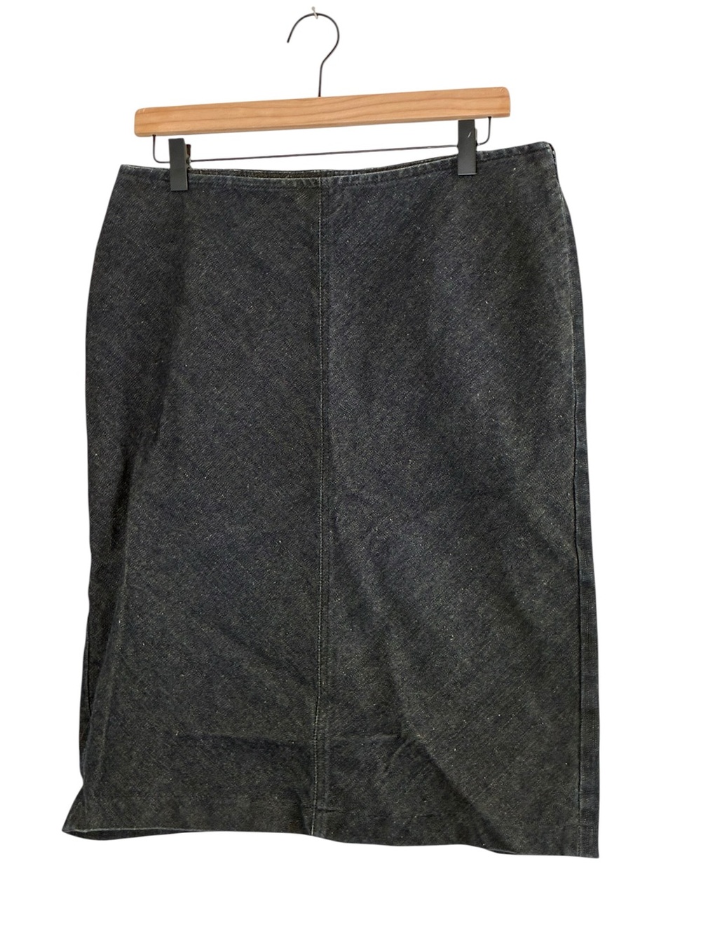GAP | Vintage Y2K dark wash 100% cotton Jean midi skirt 2000’s rigid denim 10